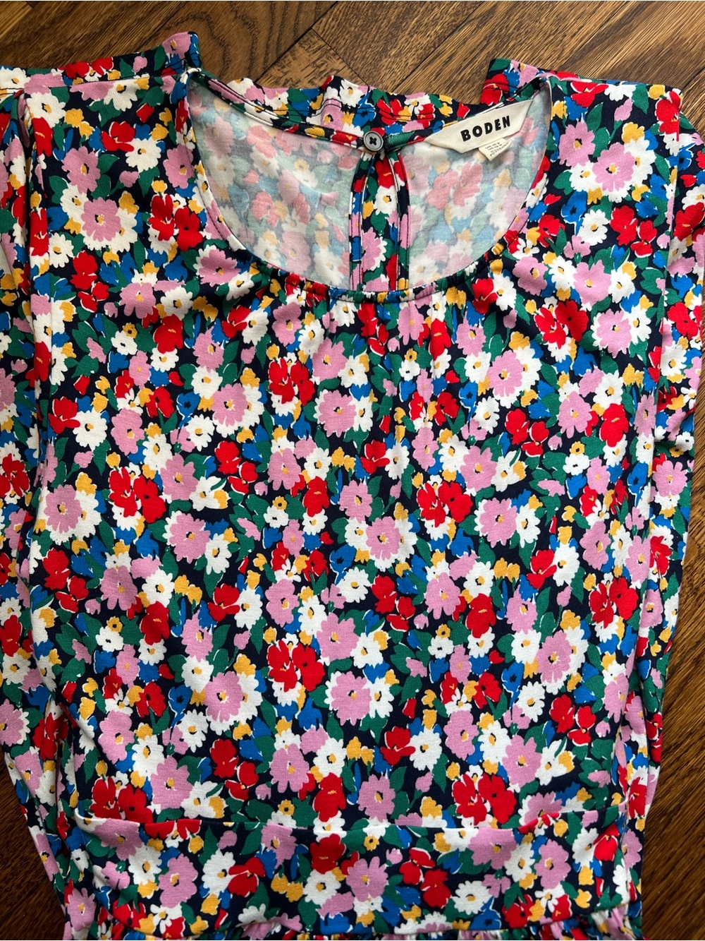 Boden Alexandra Blouson Jersey Dress - Picture 2 of 6